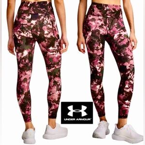 Under Armour S Motion Fuchsia Print Athletic Leggings! NEW!